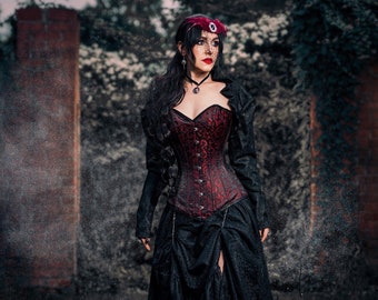 The Gaslight Mystique Victorian Dickens Faire Gothic Corset Full Costume