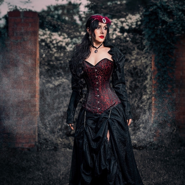The Gaslight Mystique Victorian Dickens Faire Gothic Corset Full Costume