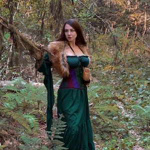 Reminisce “ Queen Jadis of Charn ”  Women's Renaissance Earth Goddess costume.  Ren Faire - Medieval Fantasy - Dress