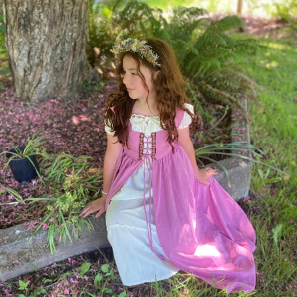 Children Renaissance Fair Dress - Fairy Princess Costume - Mommy Daughter Matching Dress