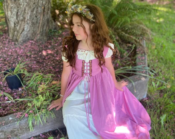 Children Renaissance Fair Dress - Fairy Princess Costume - Mommy Daughter Matching Dress