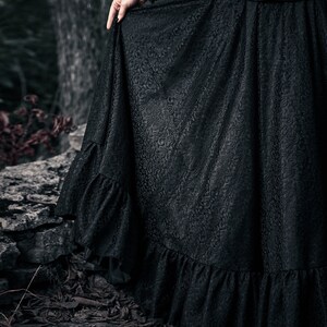 Music Of The Night Gothic Victorian Velvet and Lace Vampire Gown Dress Corset Costume Limited Edition image 4