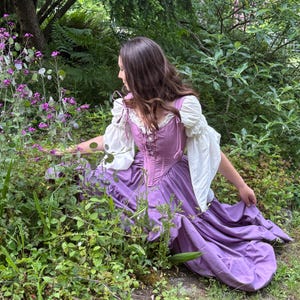 Cotton Peasant Blouse - Renaissance Fair - Off-Shoulder Long Flowing Sleeves - Ruffle Neckline