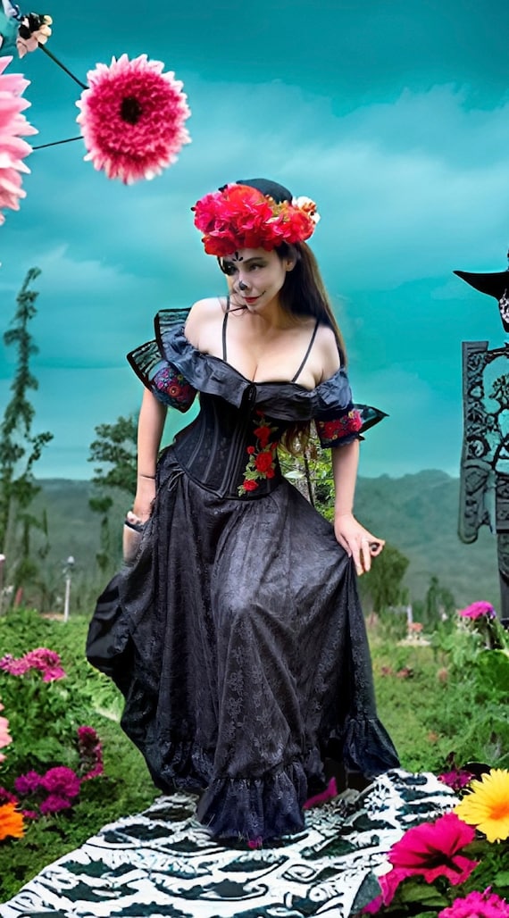 Vestido de catrina mexicana hotsell