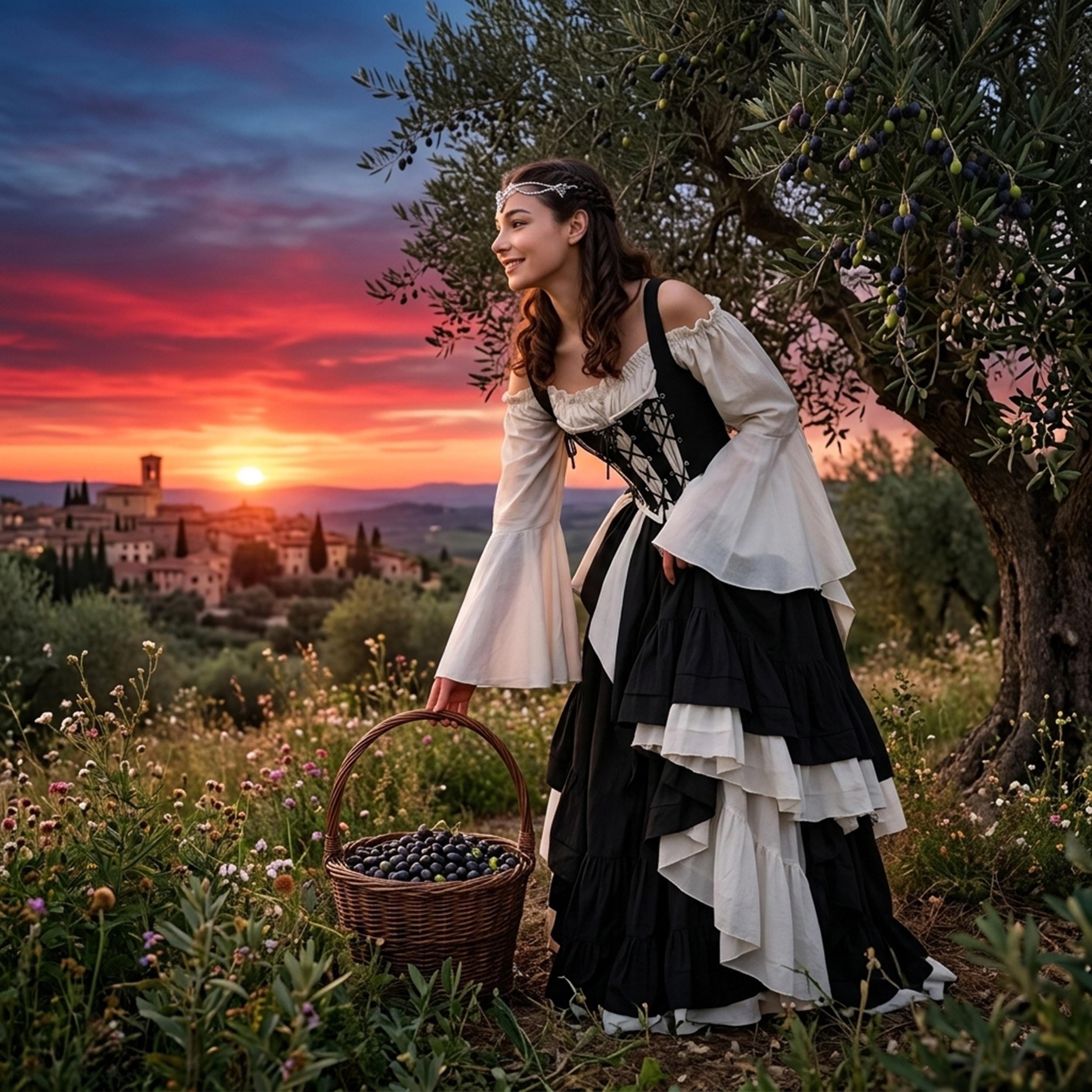 renaissance embroidered dress cotton linen under $100 Renaissance Romantic Linen Dress