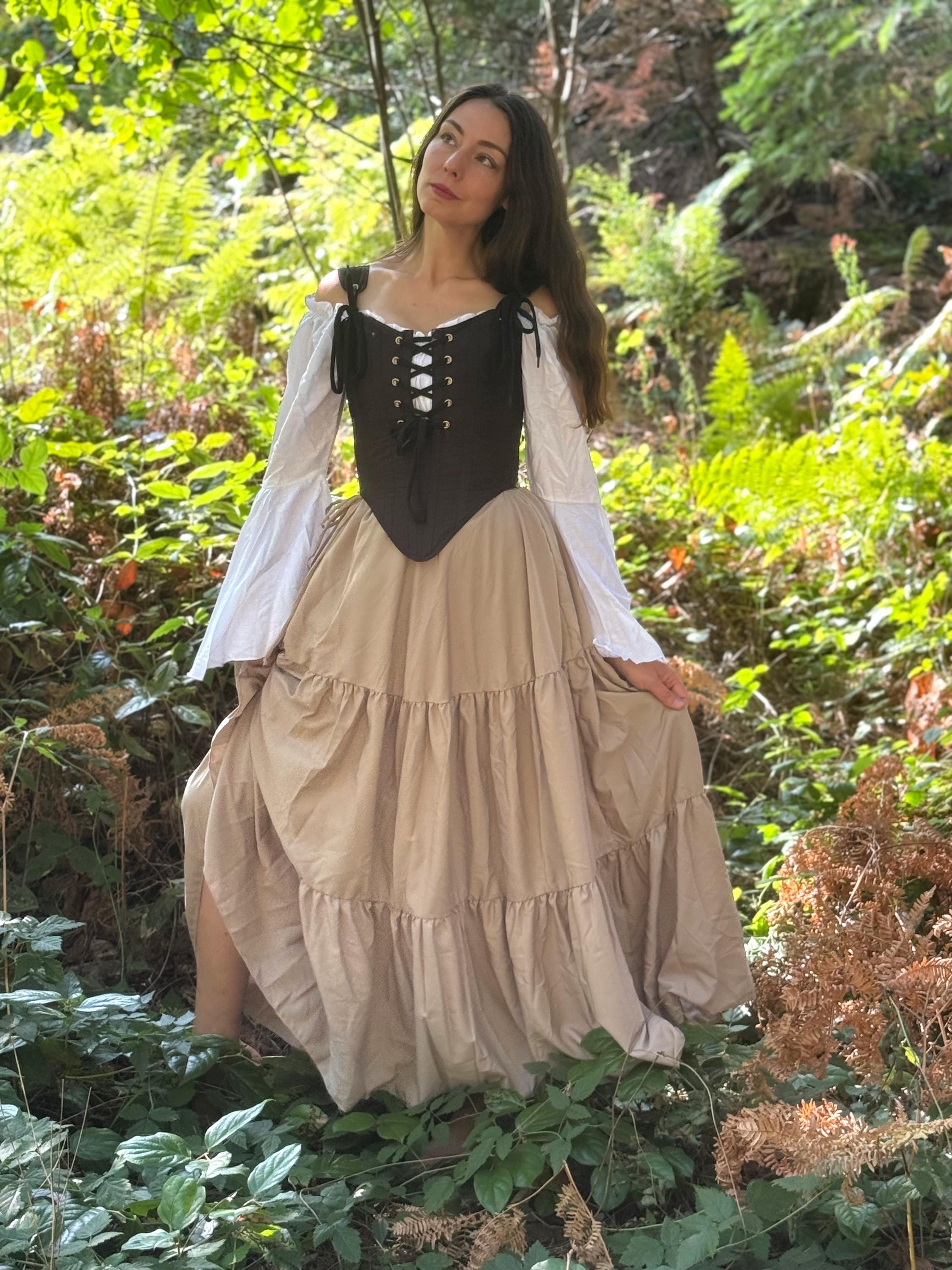 layered renaissance dress Cathedral layers with this @linennaive dress (pr) I layered one of my @videnoircouture bras underneath and the way it peaks out of the dress is the perfect contrast. I also styled one