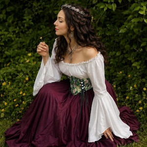 purple and green renaissance dress Purple and Green Fantasy Dress