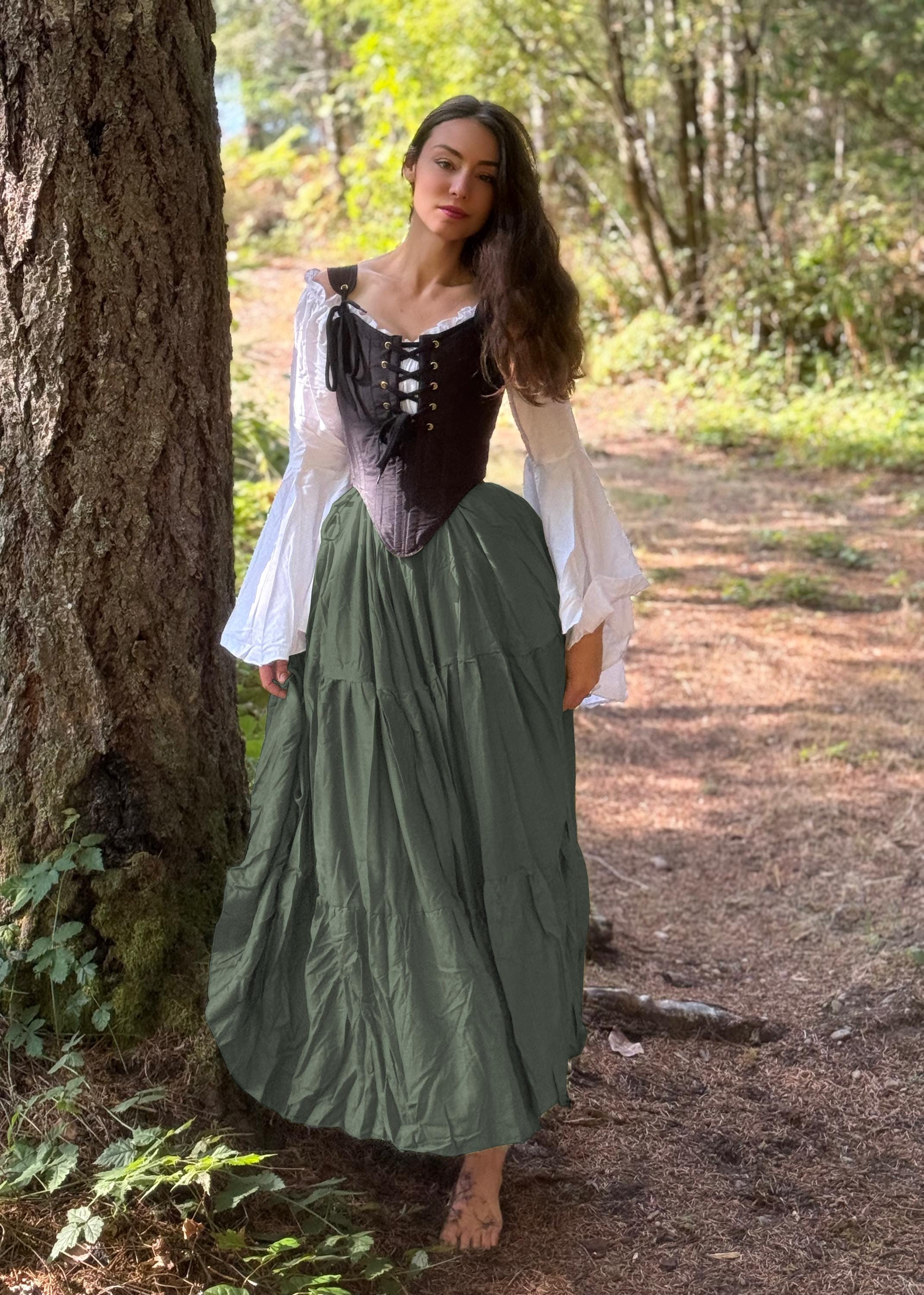 sachin and babi light blue dress Medieval Velvet Dress