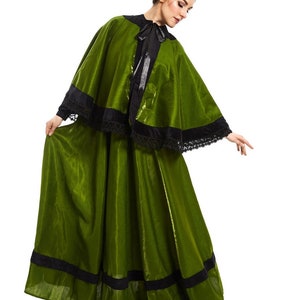 Civil War - Historical Reenactment - Dickens - Victorian Women Costume - Fantasy Cosplay Organza Skirt  Cape & Sash -  Reminisce Brand