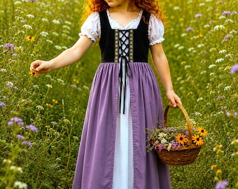 Girl's Renaissance Fairy Princess Dress - Fairy dress-up Costume