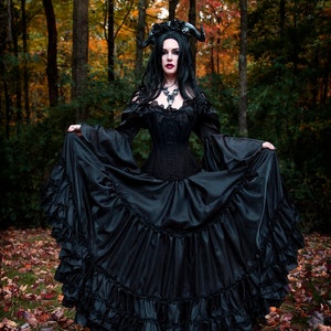Reminisce Maleficent Witch Dark Fairy 3 Piece Gothic Skirt Corset and ...