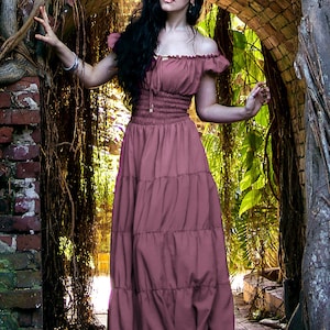 Reminisce Spring and Summer 2024 Colors Bohemian Beach Cottagecore Dress  Fairy Renaissance Peasant Dress