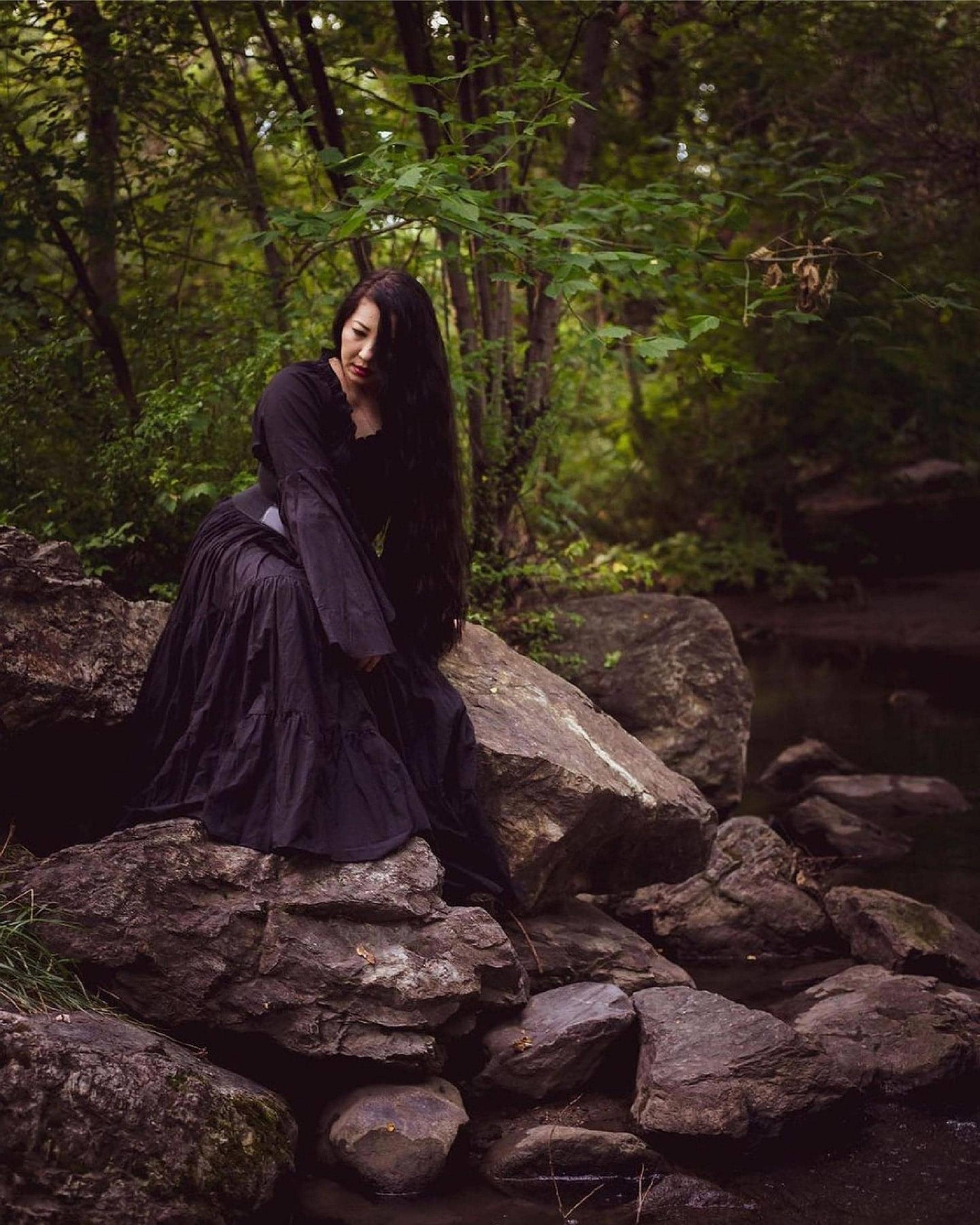 Black Witchy Dress - Etsy
