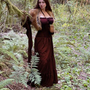 Women &#39;s  Renaissance Earth Goddess Costume.  Ren Faire - Medieval Fantasy Dress.  Cosplay Gown.  Reminisce Brand