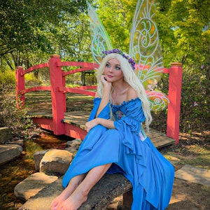 Pixie Fairy Women’s Renaissance Costume - 2Pc. Chemise/Underbust Corset - Medieval Fantasy Cosplay - “Midsummer Night Dream&quot; Reminisce Brand