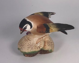 Royal Worcester Gold Finch Made In England