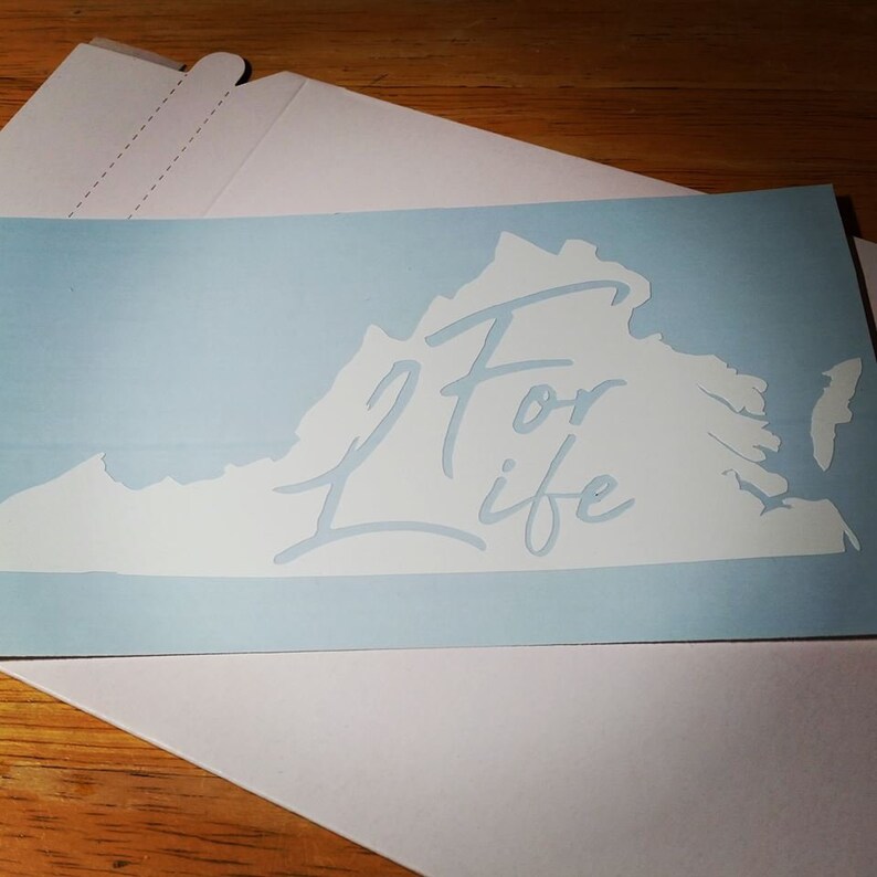 FREE SHIPPING Virginia For Life Car Decal