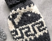 whale dog sweater chunky handknit