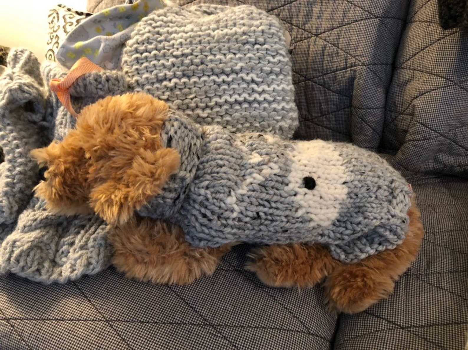 Dog sweater squirrels chunky handknit XSL Etsy