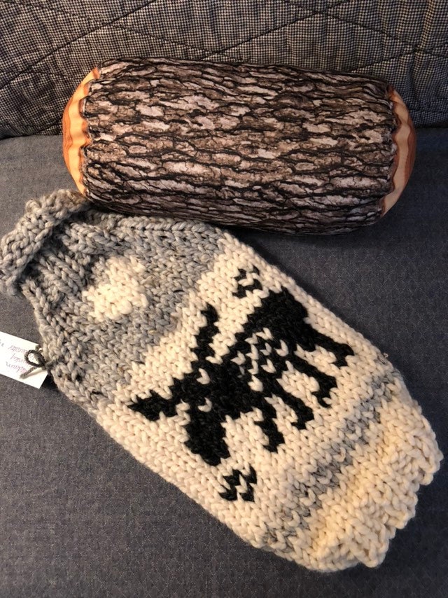 Dog Sweater Squirrels Chunky Handknit XSL Etsy