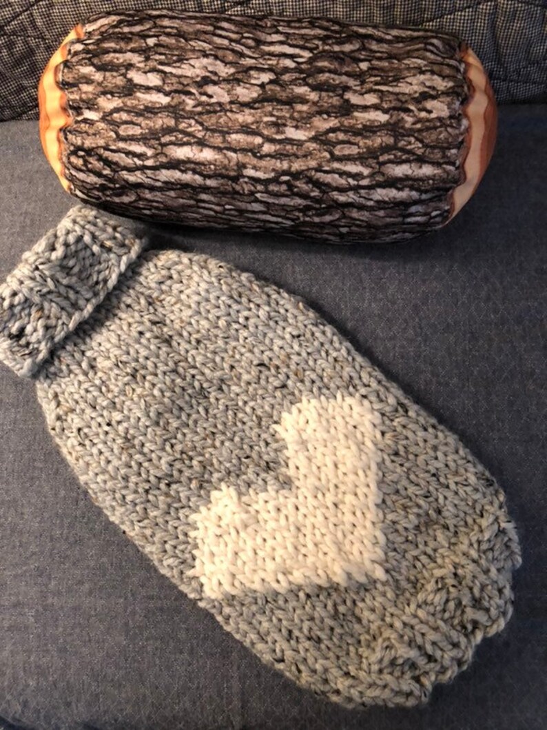 Dog Sweater Squirrels Chunky Handknit XSL Etsy