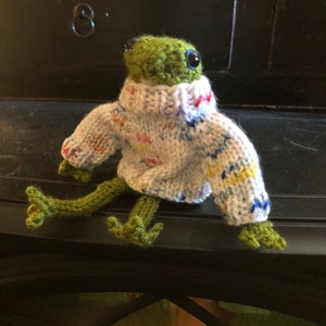 sweater only , for frog thank you dotpebbleknits image 1