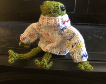 sweater only , for frog ( thank you dotpebbleknits )