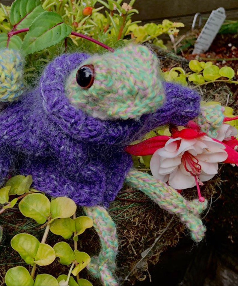 sweater only , for frog thank you dotpebbleknits Purple