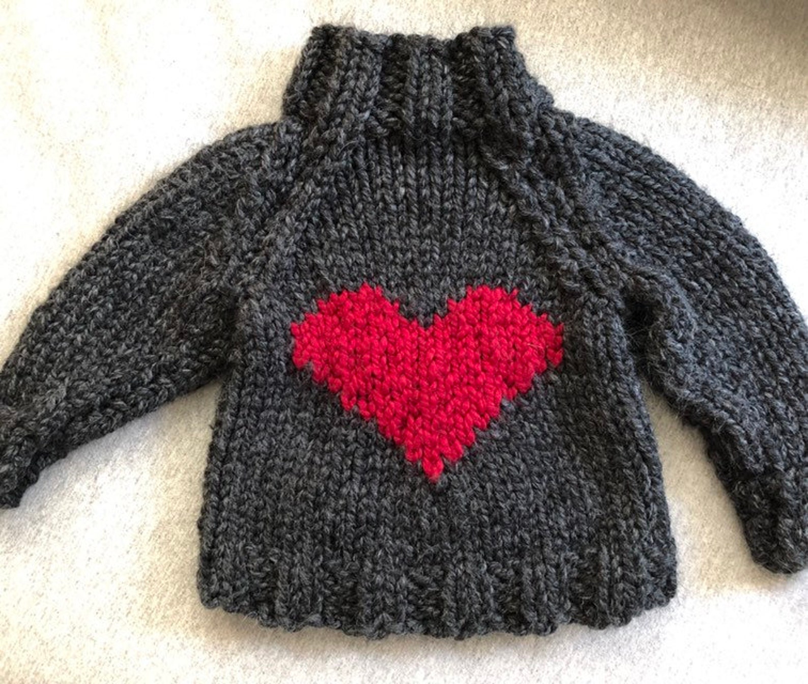 Babyhug Sweater Knit Full Length Woollen Pant with Heart Design - Pink