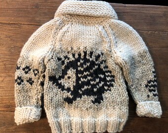 chunky hedgehog sweater 2T- 6/8