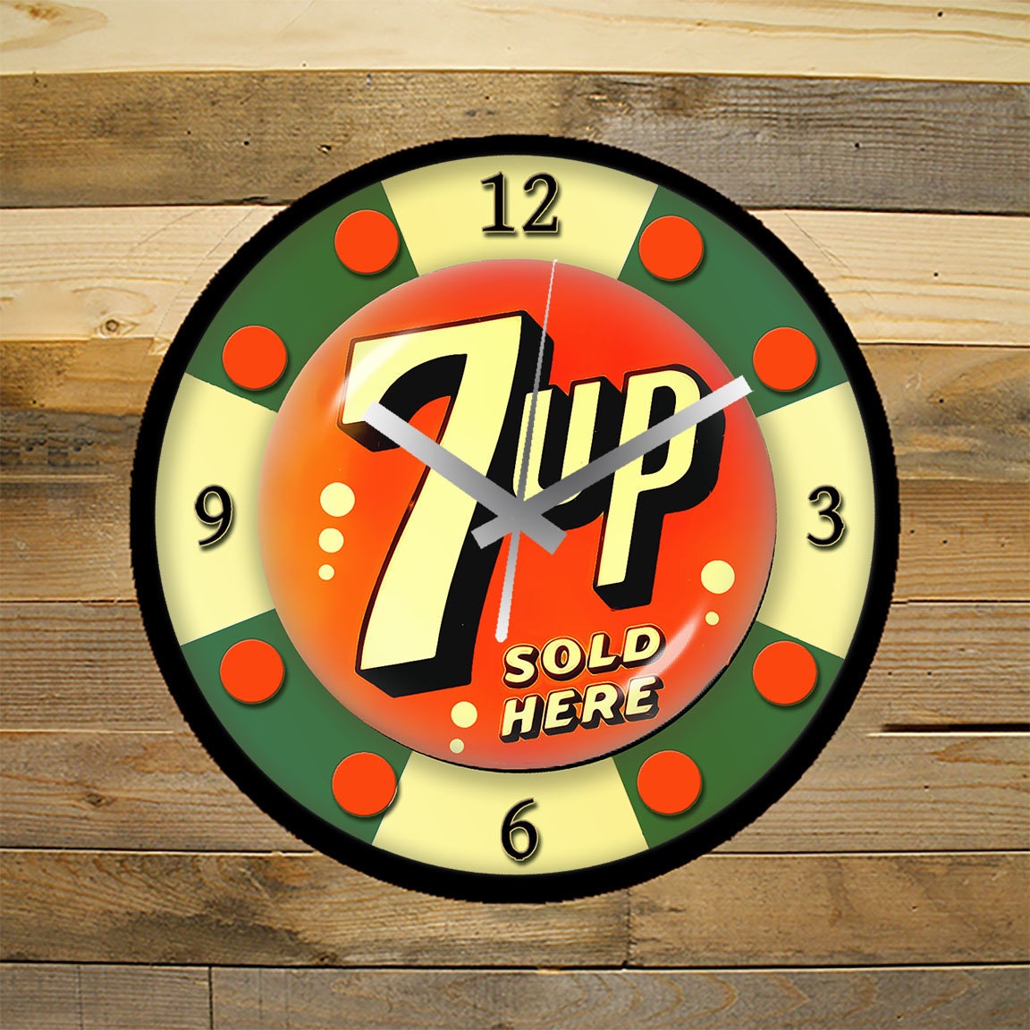 7up Clock - Etsy 7up Clock - Etsy