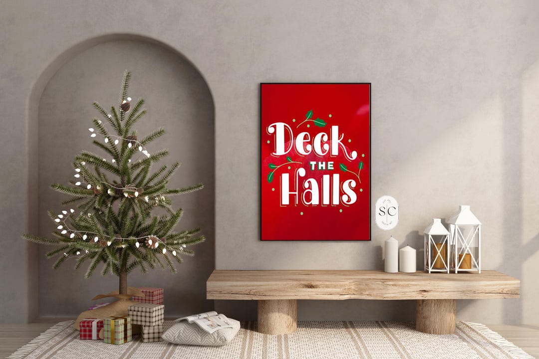 Deck the Halls - Wall Art Print - Etsy