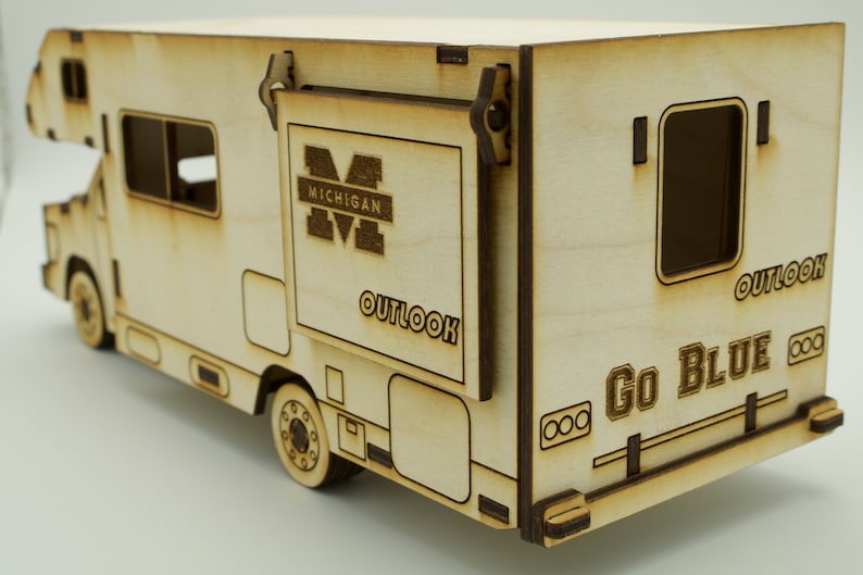 Winnebago Camper Model Made From 3mm Birch Laser Cut and | Etsy