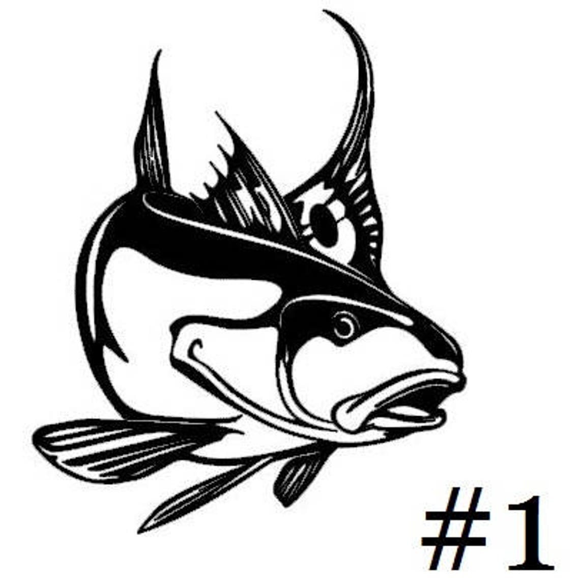 Redfish Vinyl Decal Etsy