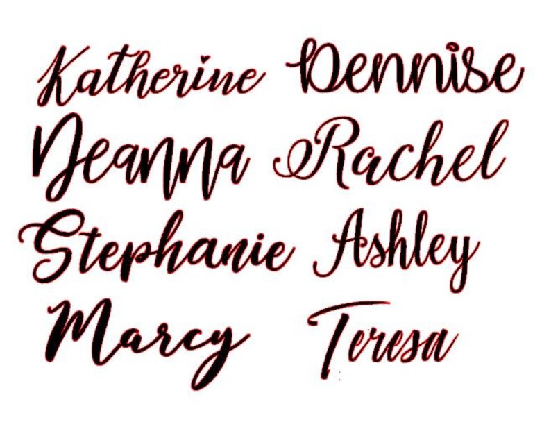 Cursive Vinyl Decal Etsy