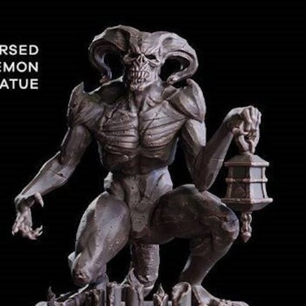 demon devil statue