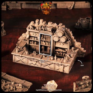 Tavern Bar / dnd unpainted mini
