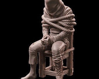 tied up hostage 28 mm scale