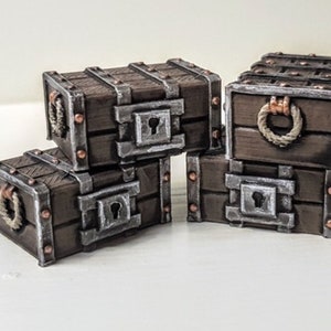 Locked chest unpainted 28mm dnd