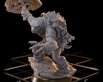 Nun-chuck Tortle Fighter turtle-folk / dnd mini