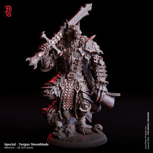 Werewolf / Fighter / Knight / DND unpainted