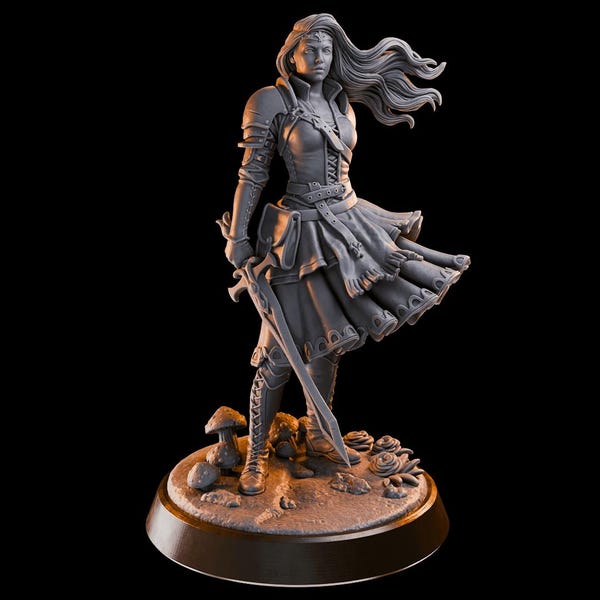 Wonderland femenino con espada / DND / sin pintar