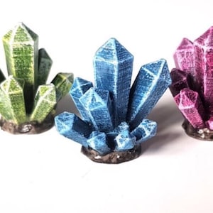 Unpainted /crystal clusters/ dungeons and dragons/crystal pillars