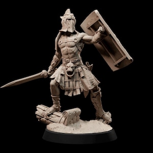 Lion Helmet Gladiator / DND unpainted mini