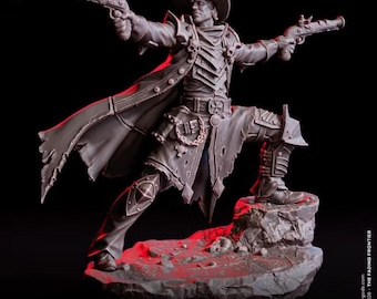 Cowboy Rogue Shooter / dnd mini unpainted
