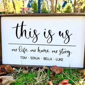 This Is Us Custom Family Sign | Custom Family Sign | Custom Family Sign | Last Name Sign | Family Sign Custom | Established Sign Custom