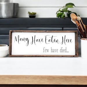 Funny Farmhouse Kitchen Sign, Rustic Humor, Funny Kitchen, Food Humor, Kitchen Decor, Farmhouse Chic, Kitchen Fun, Wood Gift, Wall Art
