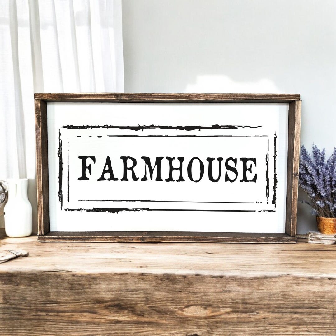 Farmhouse | Rustic Wood Sign for Home Decor | Country Charm | Farmhouse ...