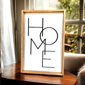 Farmhouse Home Decor, Home Wood Sign, Entryway Wall Art, Welcome Home, Farmhouse Home Sign, Custom Sign, Custom Gifts, Handmade Home Sign