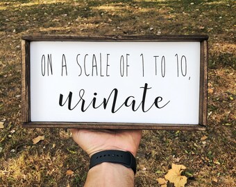 On A Scale Of 1 To 10 Sign, Custom Sign, Quote on Sign, Personalized Sign, Custom Home Decor, Custom Art, Customized Quote or Saying on Sign